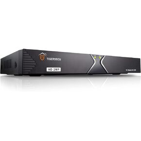 TIGERSECU Super HD 1080P 16-Channel Hybrid 6-in-1 DVR Security Recorder with 2TB Hard Drive, for up to 5MP TVI/AHD/CVI/Analog/RS485 PTZ and IP Cameras (Cameras Not Included)
