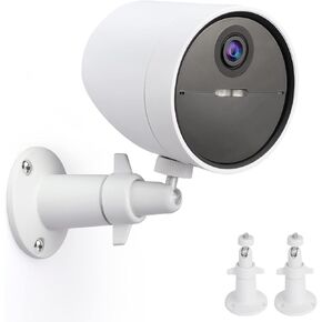 UYODM 2 Pack Wall Mount Holder Compatible with SimpliSafe Outdoor Security Camera, 360°Rotation Security Bracket with 1/4 Screw Thread, Camera Not Included (White)