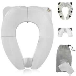 Baby Proof Me Potty Training Seat Travel – Foldable Potty Training Seat Cover for Toddlers, Portable Toddler Toilet Seat, Travel Potty Seat, Folding Toilet Seat for Kids, and Toddler Toilet Seat Cover