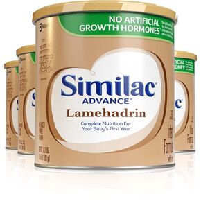 Similac Lamehadrin Badatz-certified Advance Infant Formula with Iron, 24.7 ounce (4 Pack) Certified Kosher Baby Formula Powder