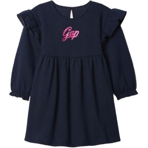 GAP Baby Girls' Long Sleeve Logo Dress