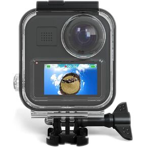 FitStill Waterproof Case for Go Pro Max Action Camera, Underwater Diving Protective Shell 45M with Touchscreen Bracket Accessories