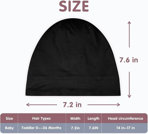 Fittia Baby Bonnet for 0-6 6-18 Months, Silky Satin Bonnet for Sleeping, Smooth for No Frizzy Hair, Adjustable for Non-Slip in Kuwait
