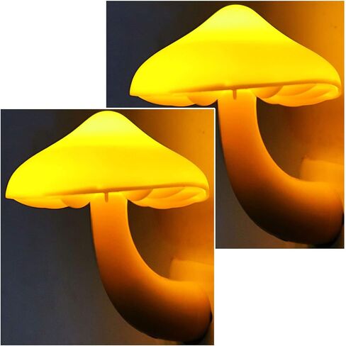 AUSAYE 2Pack Mushroom Night Light Plug in Lamp,Led Lights for Adults Kids Baby Children NightLight Wall Decor Lamp Bedroom Bathroom,Toilet,Stairs,Kitchen,Hallway in Kuwait