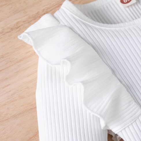 Baby Toddler Girl Outfits Fall Winter Clothes Turtleneck Knitted Cotton Long Sleeves Tops & Button Mini Skirts Set in Saudi Arabia