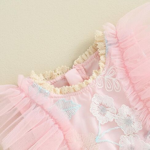 Mubineo Baby Girl Summer Clothes Lace Romper Skirt Dress Princess Outfits Sleeveless Flower Newborn Outfit in Kuwait