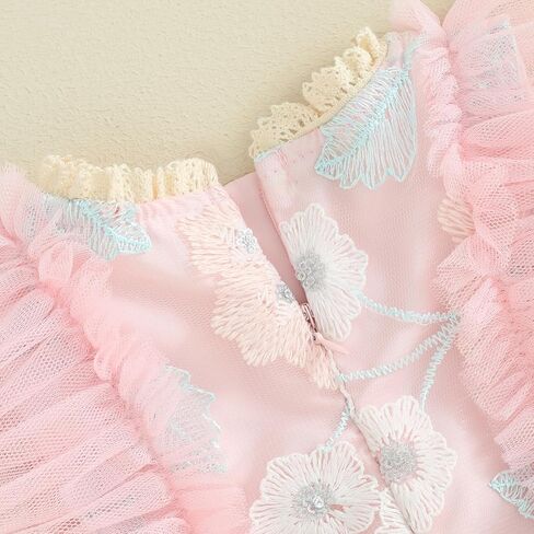 Mubineo Baby Girl Summer Clothes Lace Romper Skirt Dress Princess Outfits Sleeveless Flower Newborn Outfit in Kuwait