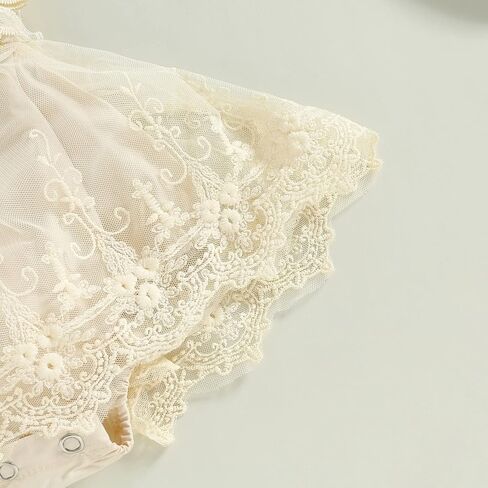 Mubineo Baby Girl Summer Clothes Lace Romper Skirt Dress Princess Outfits Sleeveless Flower Newborn Outfit in Kuwait