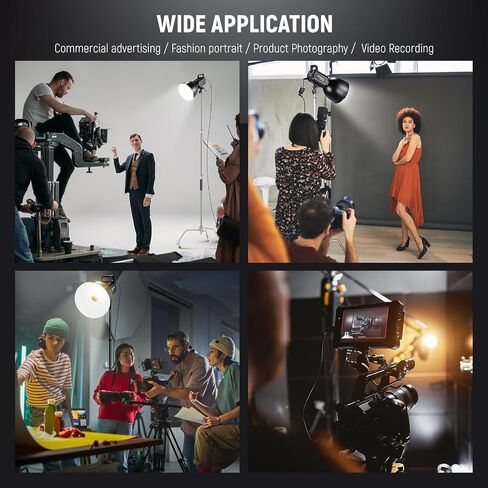 NEEWER 10.4″/26.5cm Medium Focus Reflector Bowens Mount with 15°/30° Honeycomb Grids & Soft Cloth, 45° Diffuser Lamp Shade Compatible with Godox NEEWER Studio Strobe Flash Light Speedlite, FR26 in Saudi Arabia