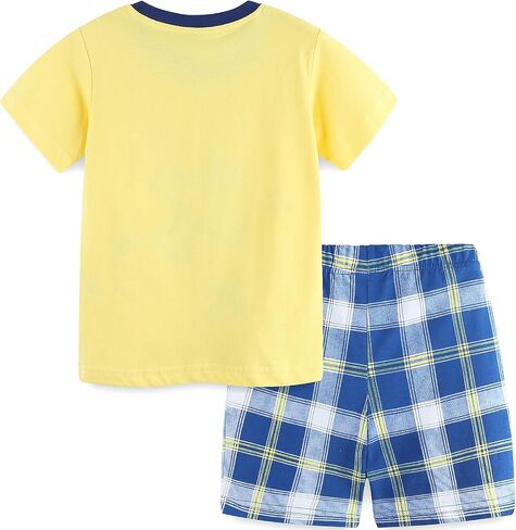 Bumeex Toddler Boy's Short Sleeve T-Shirt and Short Outfit Set 2-7T in Saudi Arabia