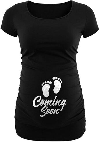 Maternity Shirts for Women - Comfortable Graphic Pregnancy Must Have Gifts for Pregnant Mom T-Shirts Tops in Kuwait