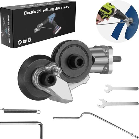 محول قطع معدني من Drill Cut Pro، قاطع لوحة مثقاب كهربائي، ملحق مثقاب معدني، أداة قطع الصفائح المعدنية لقطع الحديد والصلب والنحاس والألومنيوم والمواد المعدنية الأخرى in Saudi Arabia