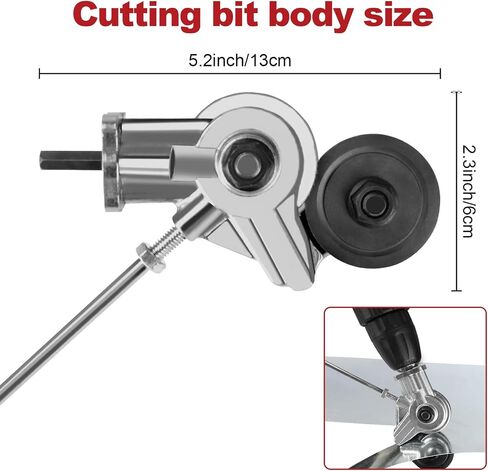 محول قطع معدني من Drill Cut Pro، قاطع لوحة مثقاب كهربائي، ملحق مثقاب معدني، أداة قطع الصفائح المعدنية لقطع الحديد والصلب والنحاس والألومنيوم والمواد المعدنية الأخرى in Saudi Arabia