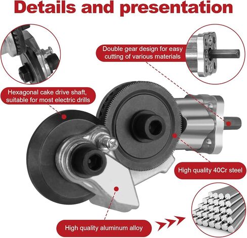 محول قطع معدني من Drill Cut Pro، قاطع لوحة مثقاب كهربائي، ملحق مثقاب معدني، أداة قطع الصفائح المعدنية لقطع الحديد والصلب والنحاس والألومنيوم والمواد المعدنية الأخرى in Saudi Arabia