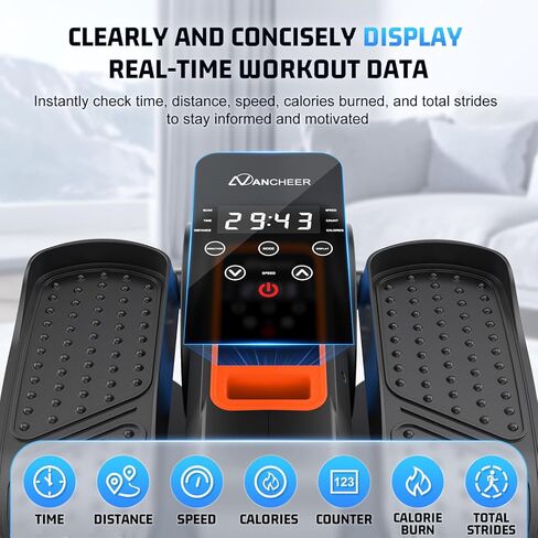 جهاز تمرين الساق البيضاوي تحت المكتب من ANCHEER، جهاز تمرين الساق الكهربائي أثناء الجلوس لكبار السن، جهاز تمرين الساق البيضاوي المُجهز بمحرك مُجمَّع بالكامل مع 12 سرعة قابلة للتعديل in Kuwait