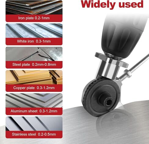 محول قطع معدني من Drill Cut Pro، قاطع لوحة مثقاب كهربائي، ملحق مثقاب معدني، أداة قطع الصفائح المعدنية لقطع الحديد والصلب والنحاس والألومنيوم والمواد المعدنية الأخرى in Saudi Arabia