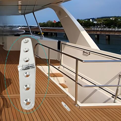 Boat Door Hatch Hinge, 304 Stainless Steel Marine Hatch Hinge Casting Hinge with Screws for Boat,Yachts, RVs, cabinets, etc., 1.6 inch × 3 inch 2 Pack in Saudi Arabia