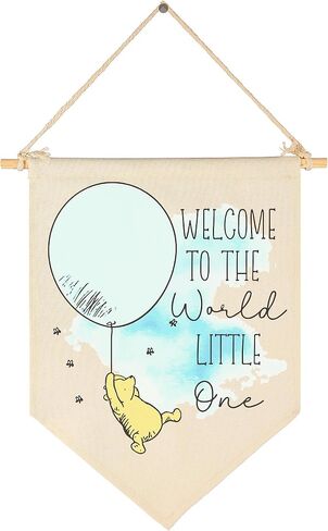 Welcome To The World Little One-Baby Announcement Decor-Congratulations New Baby Gift-Baby Gift Shower-Flag Decor Gift For Baby Boys Girls Newborn-Banner Wall Sign Gifts For Nursery Baby Room in Saudi Arabia