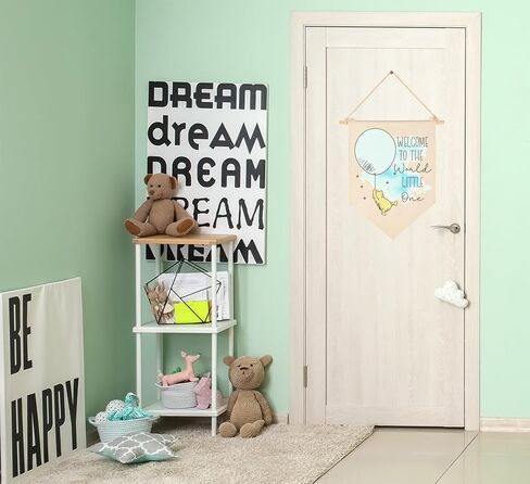 Welcome To The World Little One-Baby Announcement Decor-Congratulations New Baby Gift-Baby Gift Shower-Flag Decor Gift For Baby Boys Girls Newborn-Banner Wall Sign Gifts For Nursery Baby Room in Saudi Arabia