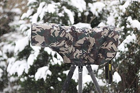 ROLANPRO M Size Rain Cover for Canon RF 200-800mm,for Nikon 200-500mm,for Sigma 150-600mm,for Sigma 60-600mm etc-#Thicker Grass Waterproof in Saudi Arabia