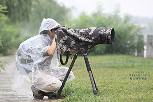 ROLANPRO M Size Rain Cover for Canon RF 200-800mm,for Nikon 200-500mm,for Sigma 150-600mm,for Sigma 60-600mm etc-#Thicker Grass Waterproof in Saudi Arabia