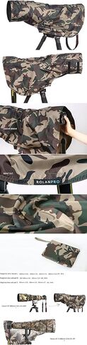 ROLANPRO M Size Rain Cover for Canon RF 200-800mm,for Nikon 200-500mm,for Sigma 150-600mm,for Sigma 60-600mm etc-#Thicker Grass Waterproof in Saudi Arabia
