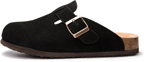 Suede Clogs Potato Shoes Cork Footbed Sandals Comfort Mules with Arch Support Slip On Slippers in Saudi Arabia