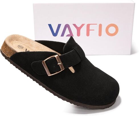 Suede Clogs Potato Shoes Cork Footbed Sandals Comfort Mules with Arch Support Slip On Slippers in Saudi Arabia