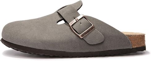 Suede Clogs Potato Shoes Cork Footbed Sandals Comfort Mules with Arch Support Slip On Slippers in Saudi Arabia