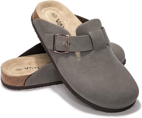 Suede Clogs Potato Shoes Cork Footbed Sandals Comfort Mules with Arch Support Slip On Slippers in Saudi Arabia