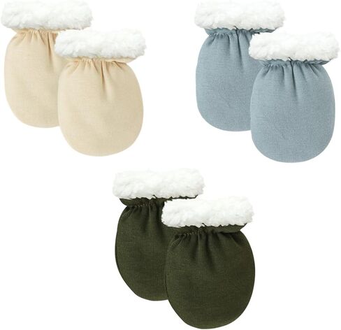Cute Baby Mittens Newborn, No Scratch Baby Boy Mittens, Baby Girl Hat Gloves for Toddlers, Infant, Newborn in Kuwait