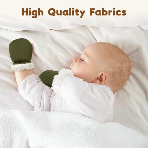 Cute Baby Mittens Newborn, No Scratch Baby Boy Mittens, Baby Girl Hat Gloves for Toddlers, Infant, Newborn in Kuwait
