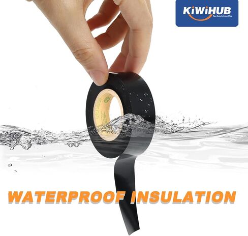 White Electrical Tape, UL Approved, Industrial Grade Electrical Tape, Multipurpose Electric Tape for Wrapping Wiring Harness, Electric Insulating, 0.7in X 33ft (3 Pack) in Kuwait