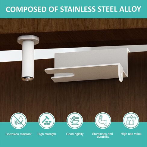 Child Proof Door Top Lock - BILLROAD Top Door Lock for Kids Safety Made of Sturdy Metal | Adjustable Lock Child Safety Top Lock for 0.8-2 inch Thick Interior Doors in Saudi Arabia