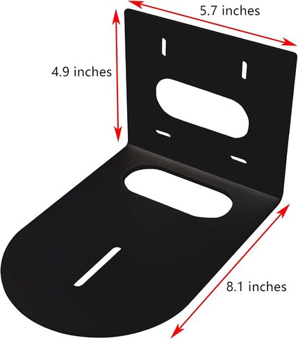 PTZ Camera Wall Mount Bracket, Universal Solid Metal Mount for All PTZ Cameras on The Market, Includes Mounting Screws, Compact Design (White) in Saudi Arabia