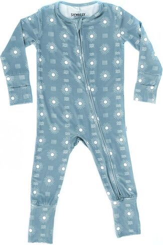 Shwally Organic Baby Bamboo Rompers with 17 Signature Prints - Infant Zipper Jumpsuits in Saudi Arabia