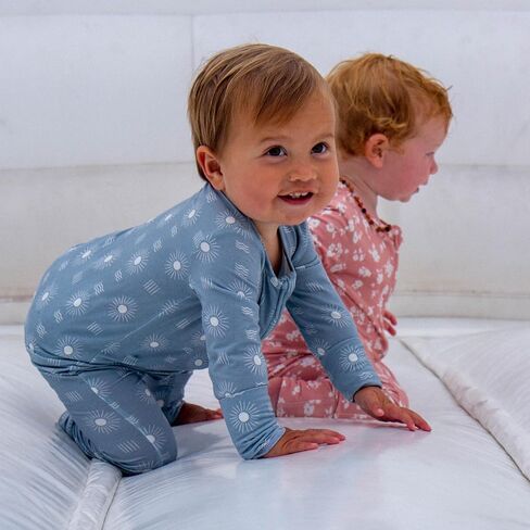 Shwally Organic Baby Bamboo Rompers with 17 Signature Prints - Infant Zipper Jumpsuits in Saudi Arabia