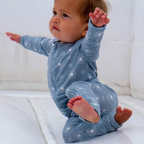 Shwally Organic Baby Bamboo Rompers with 17 Signature Prints - Infant Zipper Jumpsuits in Saudi Arabia