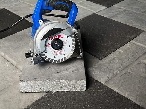 Trabo 4.5 Inch Turbo Rim Diamond Metal Bond Blade for Cutting Cement, Pavers, Concrete with Rebar, Natural Stone and More, with 7/8 Inch Arbor with 5/8 Inch Reducer Ring in Saudi Arabia