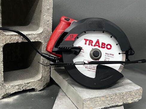Trabo 4.5 Inch Turbo Rim Diamond Metal Bond Blade for Cutting Cement, Pavers, Concrete with Rebar, Natural Stone and More, with 7/8 Inch Arbor with 5/8 Inch Reducer Ring in Saudi Arabia