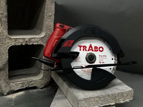 Trabo 4.5 Inch Turbo Rim Diamond Metal Bond Blade for Cutting Cement, Pavers, Concrete with Rebar, Natural Stone and More, with 7/8 Inch Arbor with 5/8 Inch Reducer Ring in Saudi Arabia
