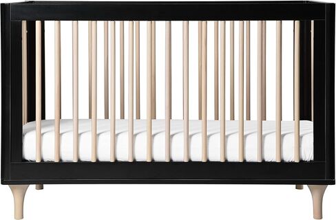 سرير بيبيليتو لولي القابل للتحويل 3 في 1 مع طقم تحويل سرير الأطفال الصغار باللون الطبيعي المغسول، ومعتمد من Greenguard Gold in Kuwait