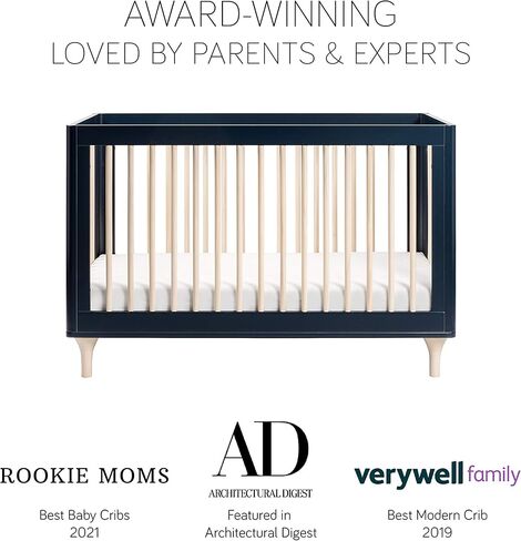 سرير بيبيليتو لولي القابل للتحويل 3 في 1 مع طقم تحويل سرير الأطفال الصغار باللون الطبيعي المغسول، ومعتمد من Greenguard Gold in Kuwait