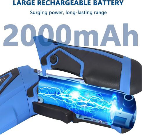 Cordless Screwdriver, 8V Max 10Nm Electric Power Screwdriver with 47 Accessories, 6+1 Torque, Pivoting Handle, 2000mah Rechargeable Screw Gun & Bit Set with LED Light, Flexible Shaft in Kuwait