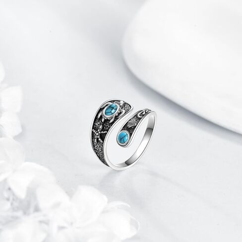 925 Sterling Silver Butterfly Dragonfly Ring for Women Vintage Dragonfly Jewelry Gothic Gifts Adjustable Open Ring in Kuwait
