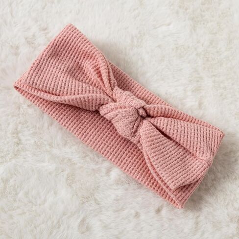 Ayalinggo Newborn Baby Romper Infant Girl One-piece Outfit Waffle Ruffle Zip Footie Spring Summer Clothes With Bow Headband in Saudi Arabia