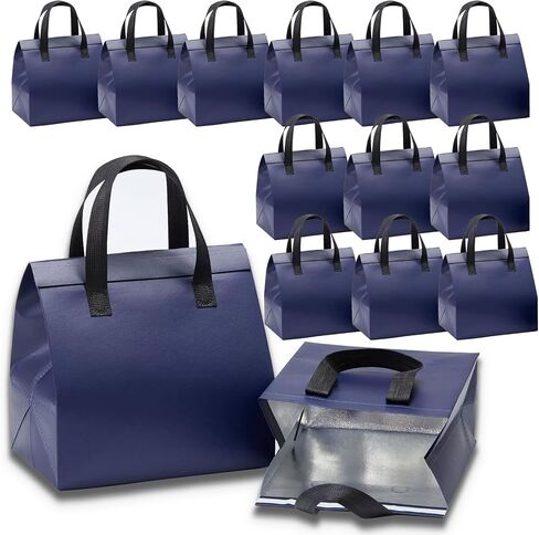 100 Pcs Insulated Take Away Bags, Disposable Lunch Bags For Food Takeaways, Coffee, Milk Tea, Seafood, Pizza, For Restaurants And Grocery Shops 9.5 x 6 x 10 In (white) in Saudi Arabia