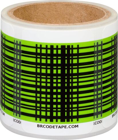 Duck Pro by Shurtape BR Code Permanent & Heavy Duty Scannable Labels, 100 Preprinted Codes per Roll, Connect Digital Information to Physical Locations for Asset Tracking & Digital Checklists, Yellow in Kuwait