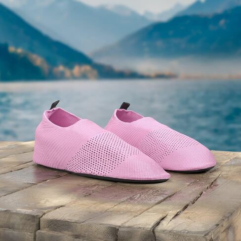 ANLUKE Water Shoes for Women Men Quick-Dry Swim Shoes for Pool & Beach | Breathable knit upper with a flexible barefoot feel; ideal for pool, beach, swim, yoga or slippers. in Kuwait