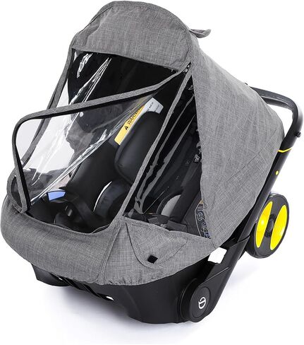 Car Seat Rain Cover,Food Grade EVA,Universal Car Seat Rain,Waterproof, Windproof Protection,Protect from Dust Snow,Rain Cover Features Quick-Access Zipper Door and Side Ventilation(Black) in Saudi Arabia